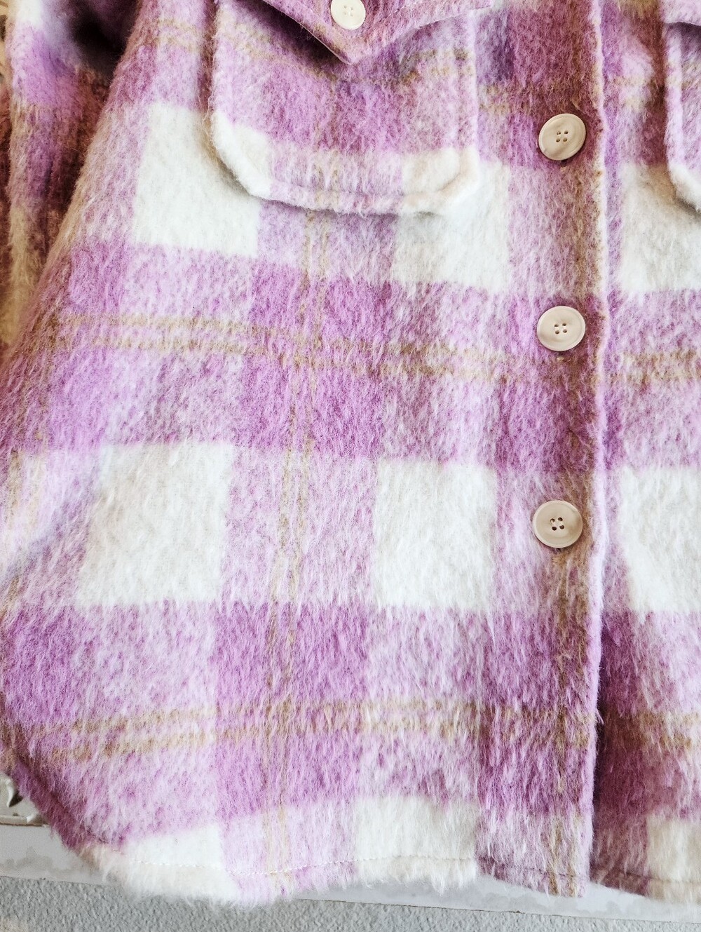 R.G. KANE PLAID PINK FRONT BUTTON LONG SLEEVE SHIRT WOMENS SIZE SMALL - Picture 11 of 15